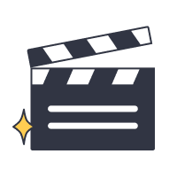 Movie clapper illustration