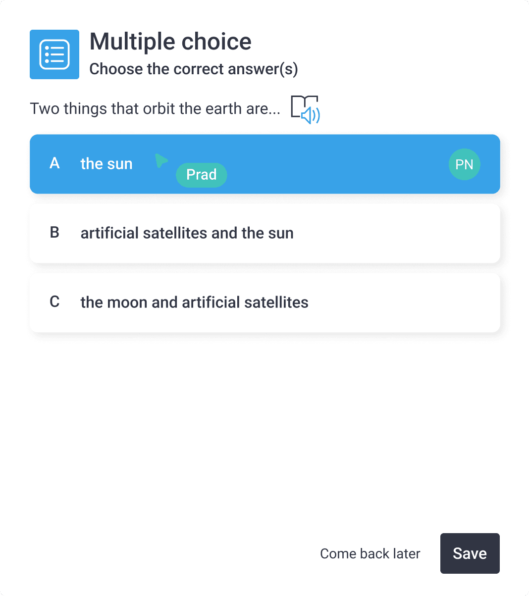 ClickView interactive popup
