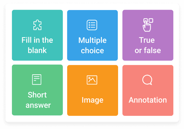 ClickView Interactive question type