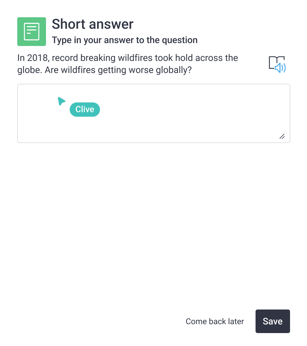ClickView Personification interactive popup