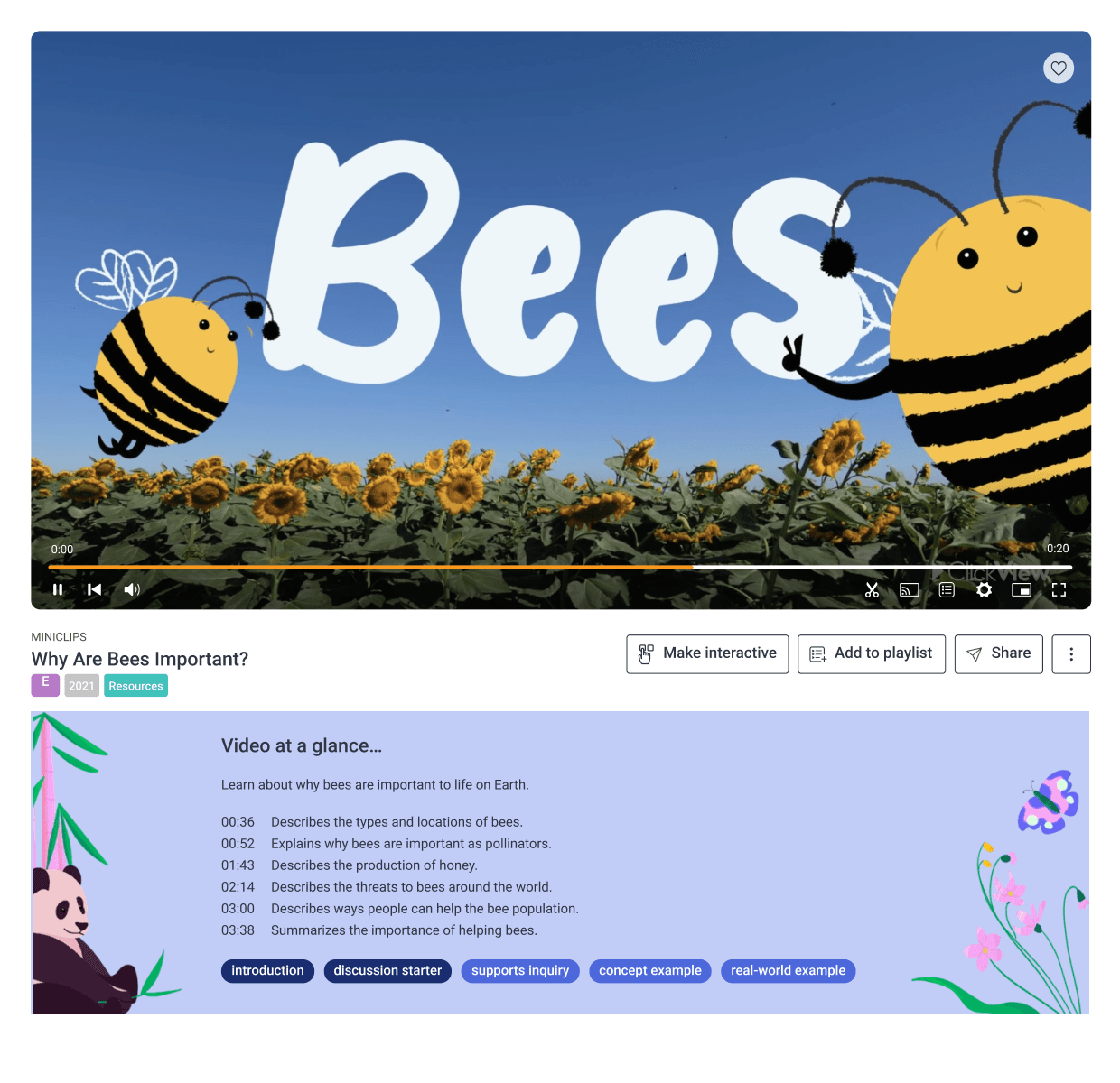 Ready to use videos and resources