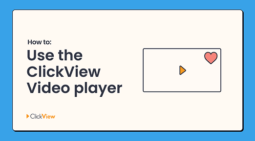How to use the ClickView video player thumbnail